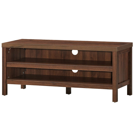 Mueble de TV de 3 niveles con estantes de almacenamiento para televisores de hasta 45 pulgadas