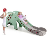 Set de juegos de escalada 3 en 1 para niños con tobogán y canasta de baloncesto