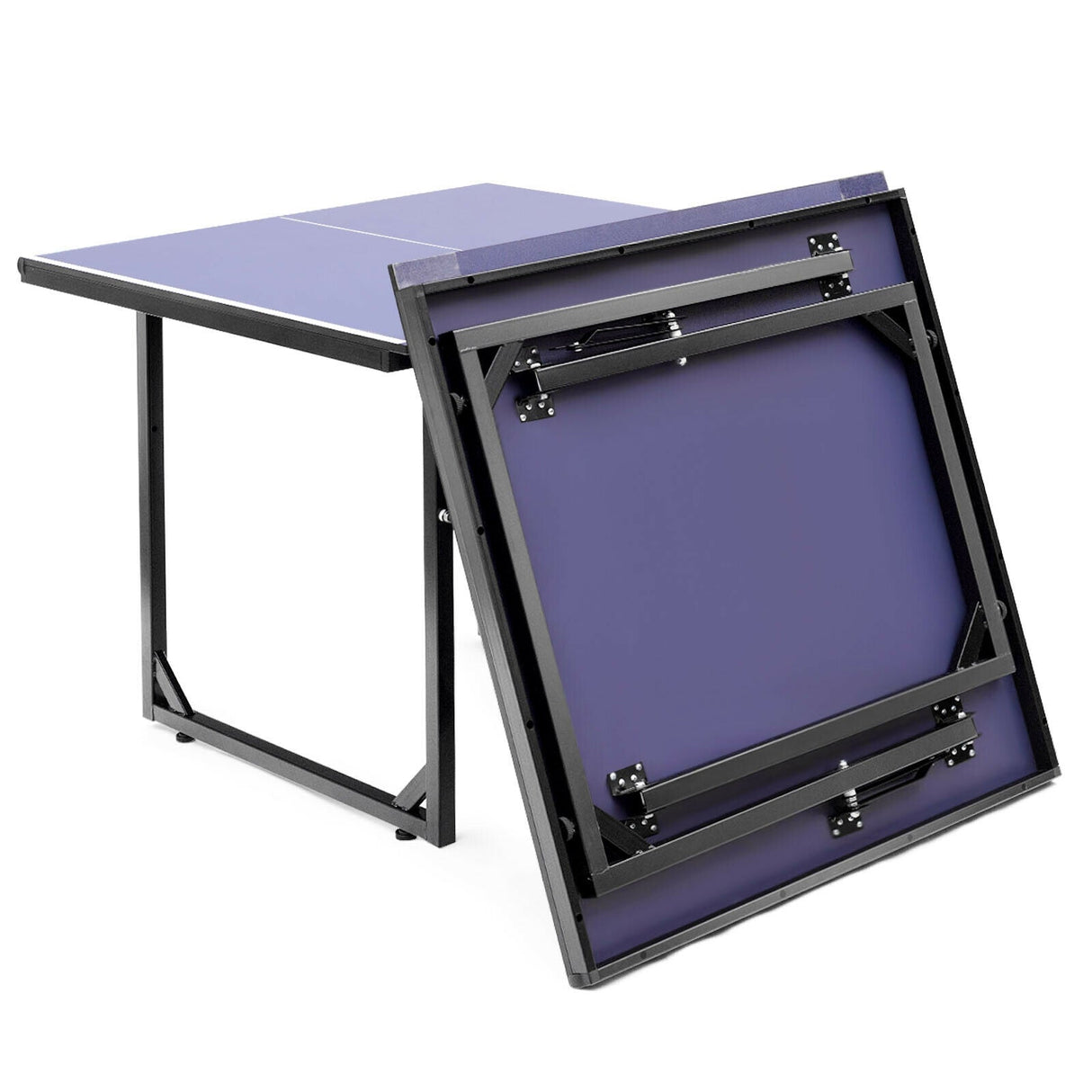 Multi-Use Foldable Midsize Removable Compact Ping-pong Table