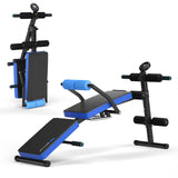 Banco de abdominales ajustable con monitor LCD
