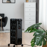 Calefactor de aceite de 1500 W, radiador portátil con termostato ajustable