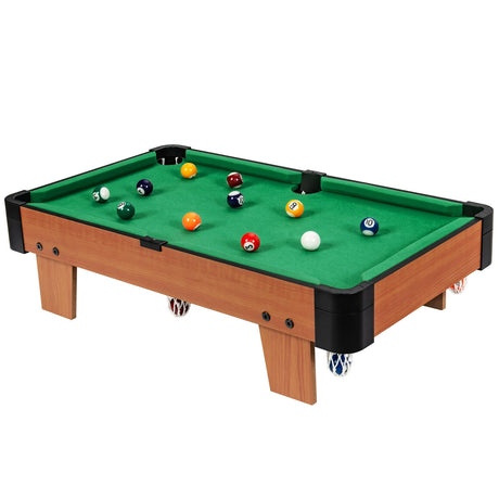 Juego de mini mesa de billar de 24 pulgadas, mesa de billar de interior con accesorios