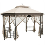 Gazebo de patio octogonal de 10x 12 pies