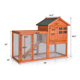 Madiguera de conejo de madera para exterior - Natural
