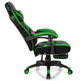 Silla gaming ajustable con reposapiés