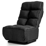 360-Degree Swivel Folding Floor Chair with 6 Adjustable Positions