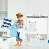 2-in-1 Portable 22lbs Capacity Washing Machine with Timer Control