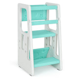 Taburete de cocina para niños con doble barra de seguridad