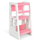 Taburete de cocina para niños con doble barra de seguridad