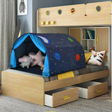 Tienda de juegos portátil Kids Galaxy Starry Sky Dream con cortina de red doble