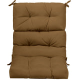 22 x 44 Inch Tufted Outdoor Patio Chair Seating Pad
