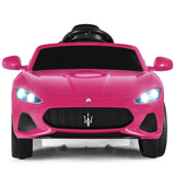 Coche montable de 12 V para niños con control remoto y luces