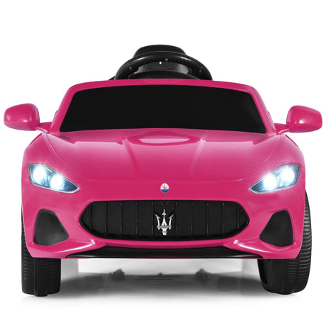 Coche montable de 12 V para niños con control remoto y luces