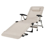 Tumbona Plegable de Playa con 7 Posiciones Ajustables