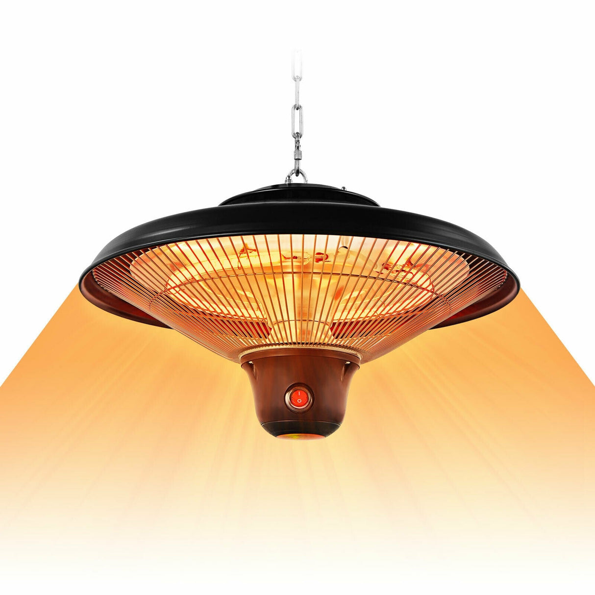 Calentador infrarrojo eléctrico de techo colgante de 1500W con control remoto