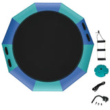 Trampolín hinchable con almohadilla salpicable de 10 pies