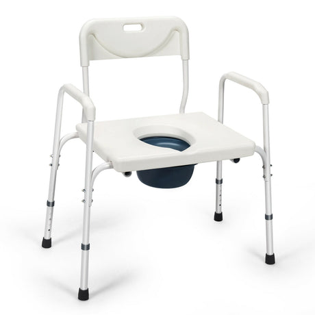 Inodoro portátil 3 en 1 para cabecera con altura ajustable