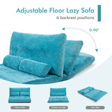 Sofá cama reclinable de 6 posiciones con 2 almohadas