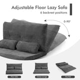 Sofá cama reclinable de 6 posiciones con 2 almohadas
