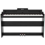 88 Key Full Size Electric Piano Keyboard with Stand 3 Pedals MIDI Function