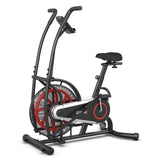 Bicicleta de aire vertical con resistencia ilimitada-Negra
