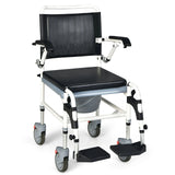 Silla de ruedas inodoro 4 en 1 con balde desmontable