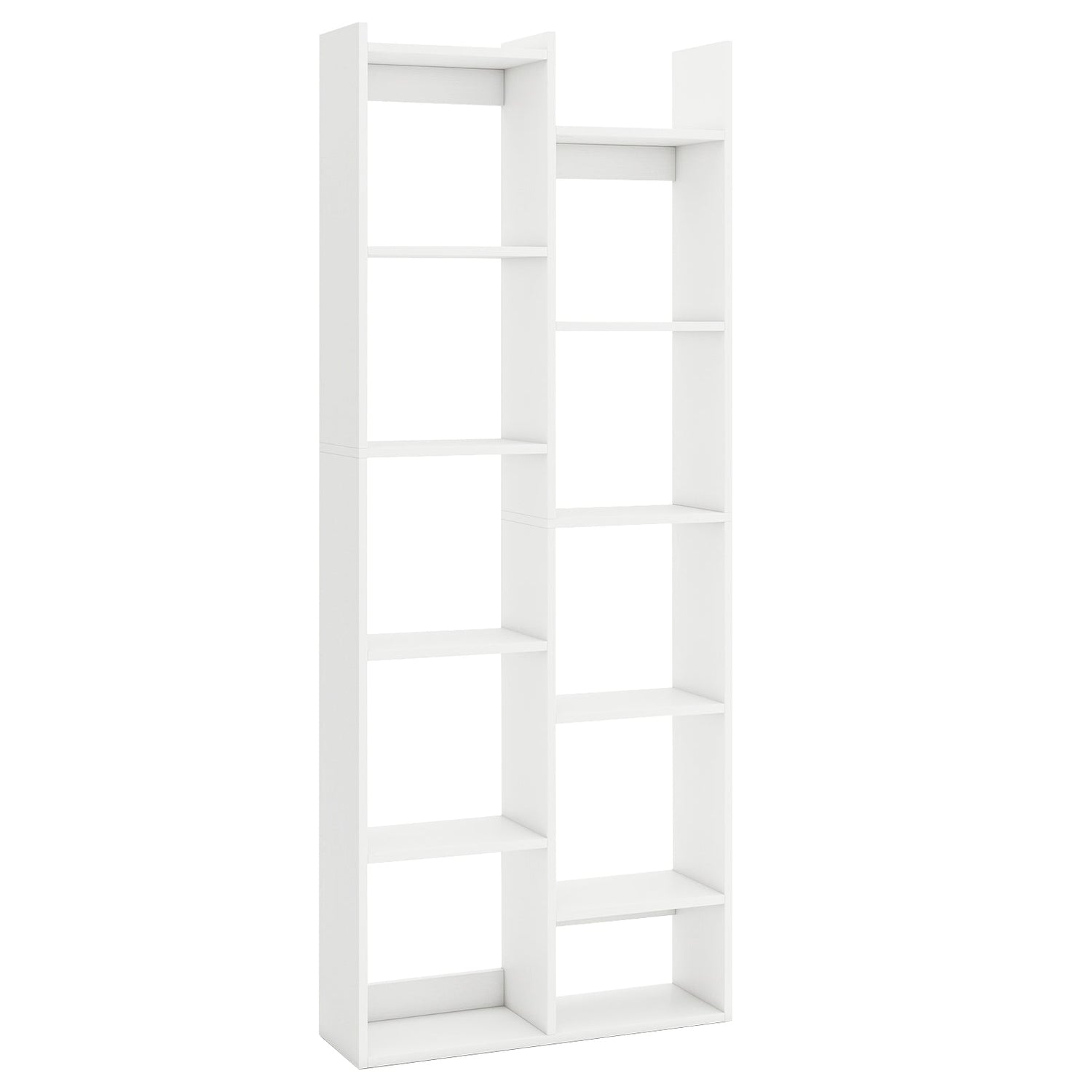 11-Tier Modern Book Organizer Bookcase with Anti-Tipping Kits