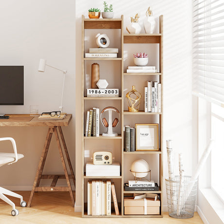 Librero organizador moderno de 11 niveles con kits antivuelco