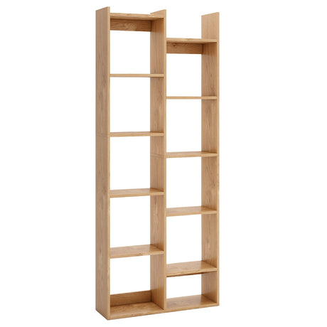 Librero organizador moderno de 11 niveles con kits antivuelco