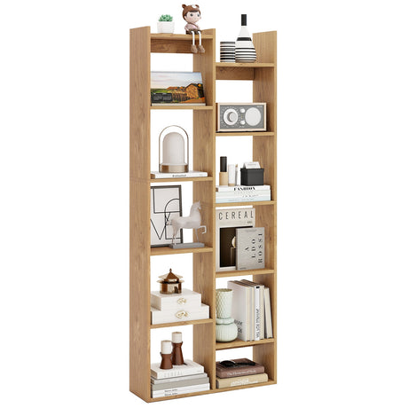 Librero organizador moderno de 11 niveles con kits antivuelco