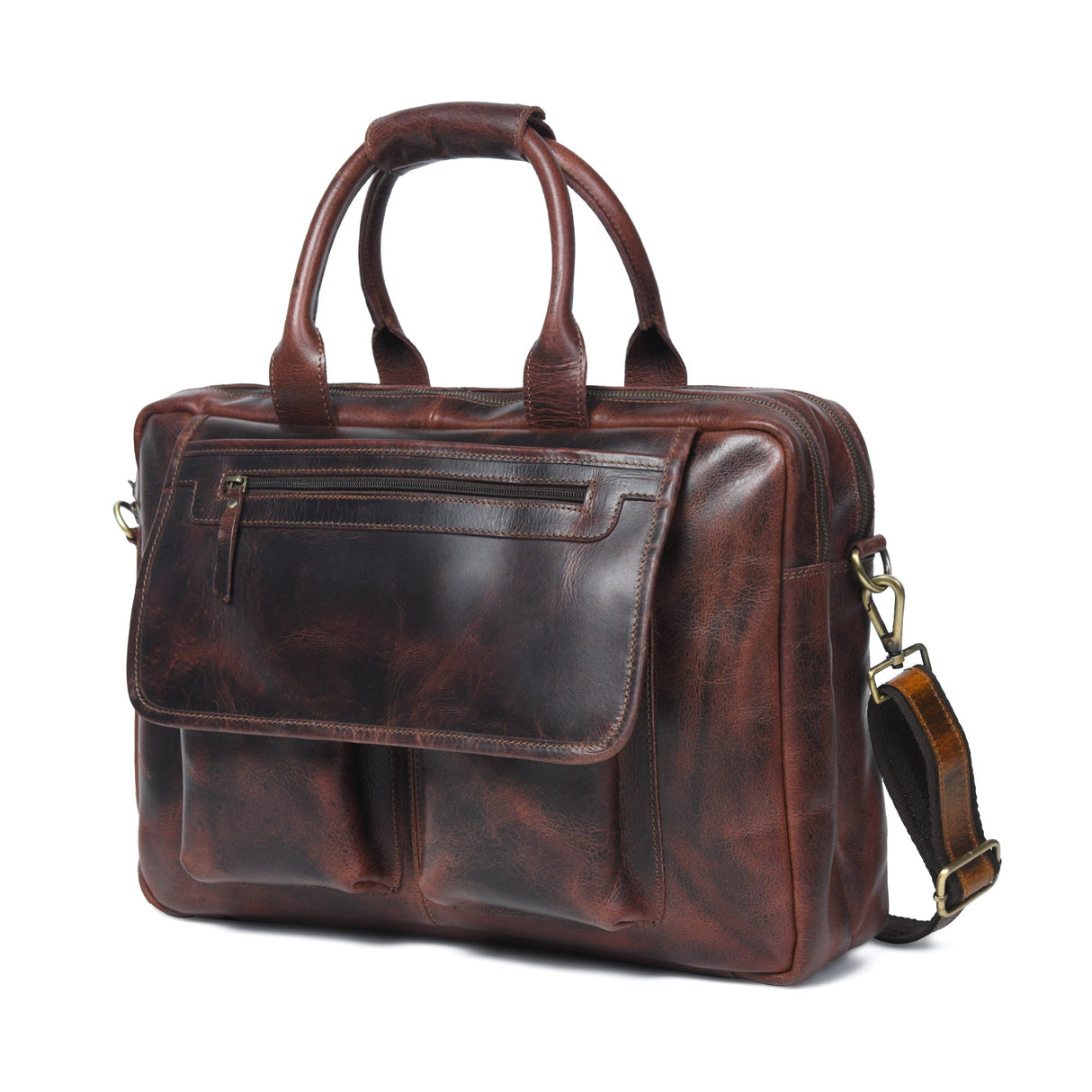 Bolsa de piloto de cuero de búfalo