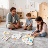 Centro de actividades de aprendizaje 11 en 1 para niños pequeños, paneles de pared con actividades de búho para niños de 3+ años