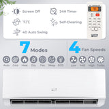 SEERXtreme Series Certificado ENERGY STAR 12000 BTU 24 SEER2 208-230V Bomba de Calor Mini Split Calefacción a -15°F