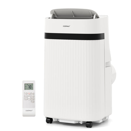 Aire acondicionado portátil de 12000 BTU 3 en 1 de bajo consumo con ventilador y deshumidificador - Blanco