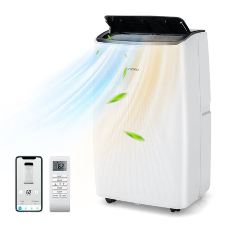 Aire acondicionado portátil de 12000 BTU con calefacción y WiFi inteligente