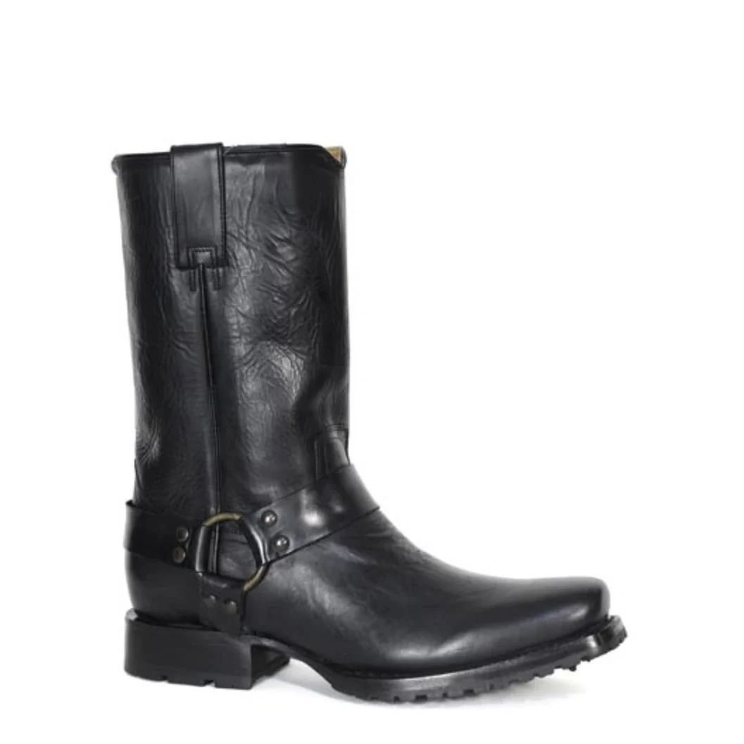 Botas de motorista Stetson Heritage Harness (Negras) - Hombre