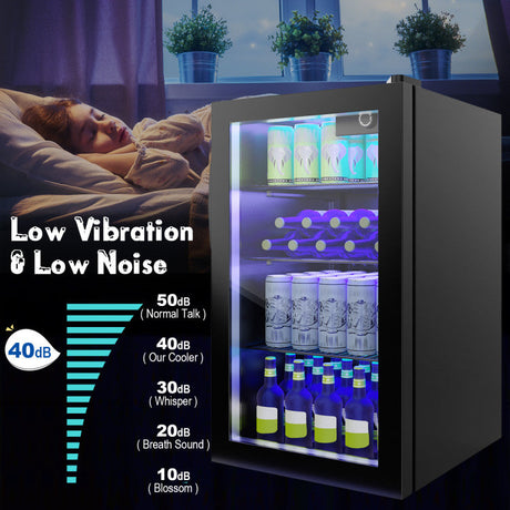 Frigorífico de bebidas con capacidad para 120 latas