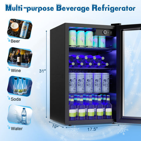 Frigorífico de bebidas con capacidad para 120 latas
