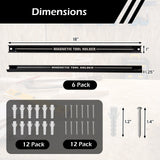 18 Inch Magnetic Tool Holder Strip with Mounting Screws