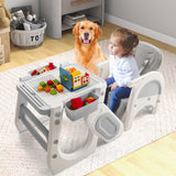 Trona convertible para bebé con bandeja de doble capa y respaldo ajustable