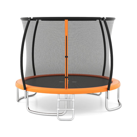 Trampolín de exterior de 12 pies, resistente, recreativo con red de seguridad