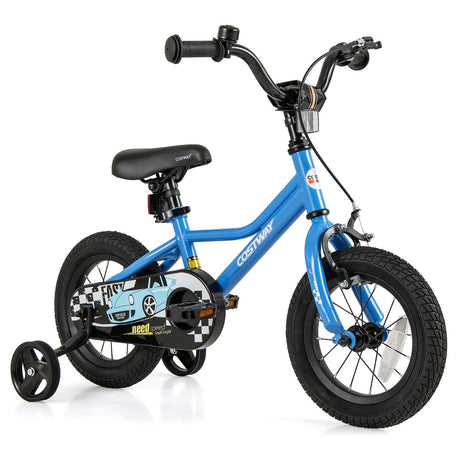 Bicicleta infantil de 14 pulgadas con ruedas de entrenamiento extraíbles para niños de 3 a 5 años