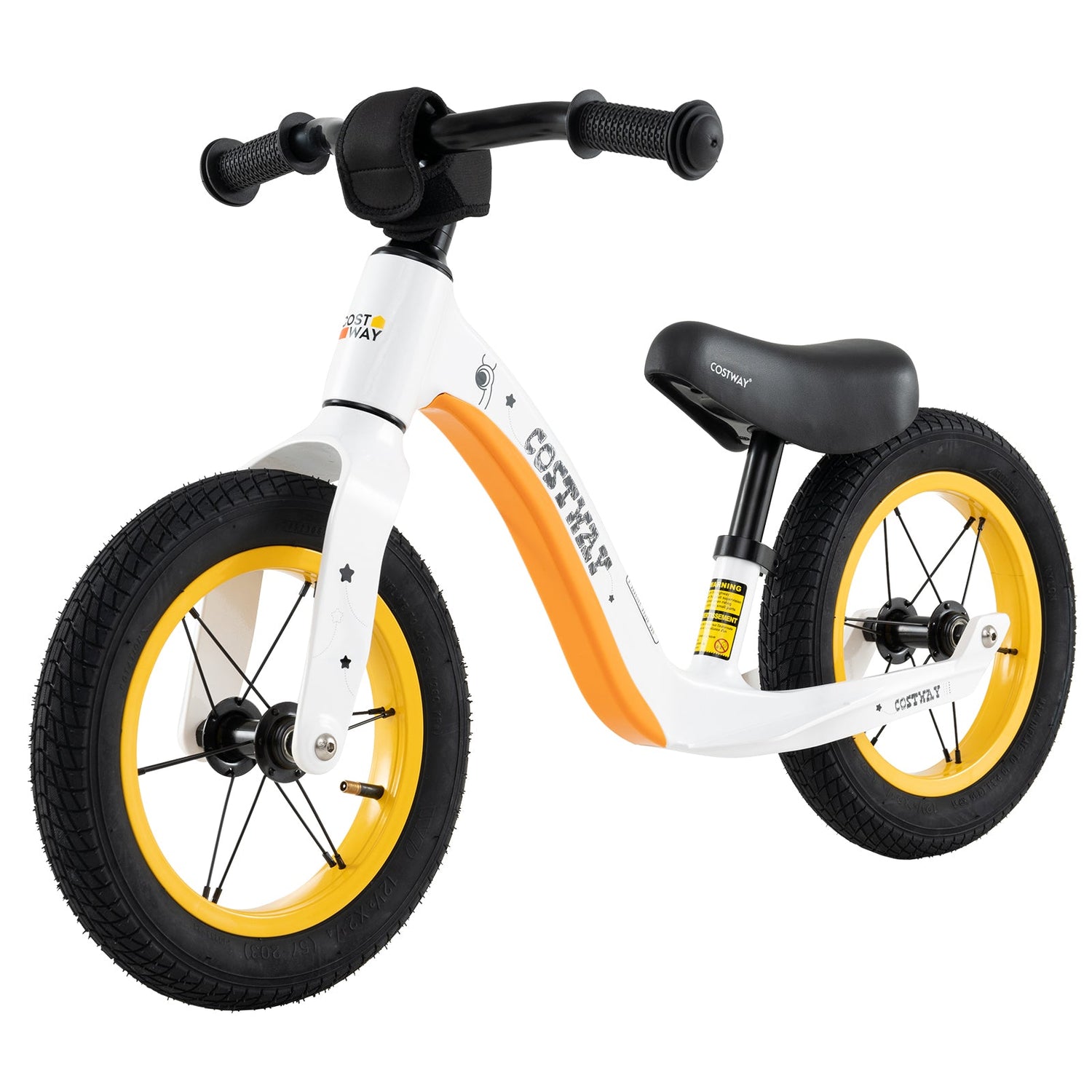 Bicicleta de equilibrio de 12 pulgadas con asiento ajustable y manillar giratorio para mayores de 36 meses