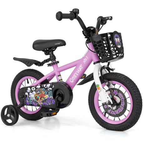 Bicicleta infantil de 14 pulgadas para niños de 3 a 5 años, bicicleta deportiva con manillar y sillín ajustables - 14 pulgadas