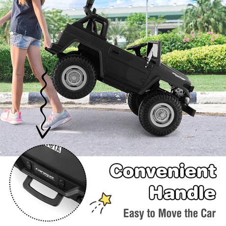 Coche Toyota FJ40 de 12 V con licencia para niños, con 2 asientos y control remoto 2.4G