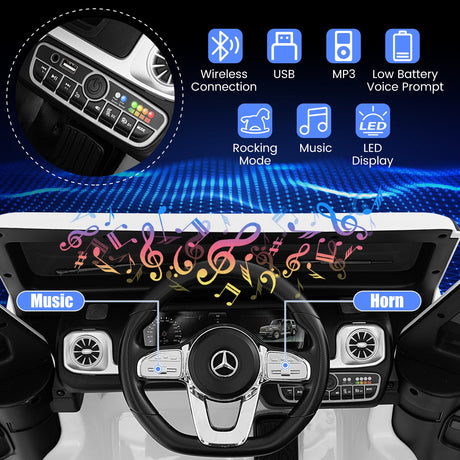 Coche montable Mercedes-Benz G500 de 12 V para niños