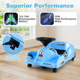 Go Kart eléctrico de limpieza de 12 V con mopa desmontable y control remoto