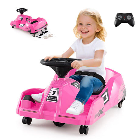 Go Kart eléctrico de limpieza de 12 V con mopa desmontable y control remoto