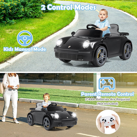 Coche Eléctrico de 12V con Licencia RUF CTR con Control Remoto y Música