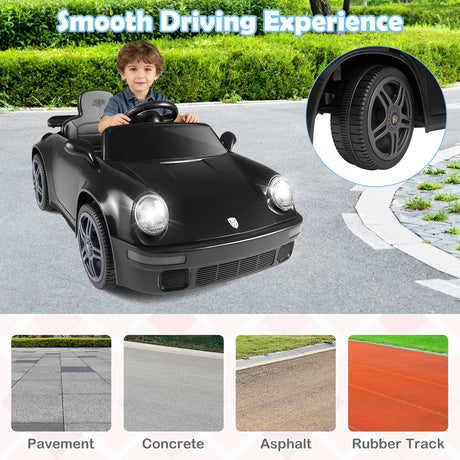 Coche Eléctrico de 12V con Licencia RUF CTR con Control Remoto y Música